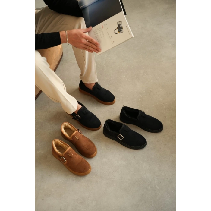 ÇOK SATAN KB-KX1 Kuback Taba Kürklü Günlük Erkek Ayakkabı