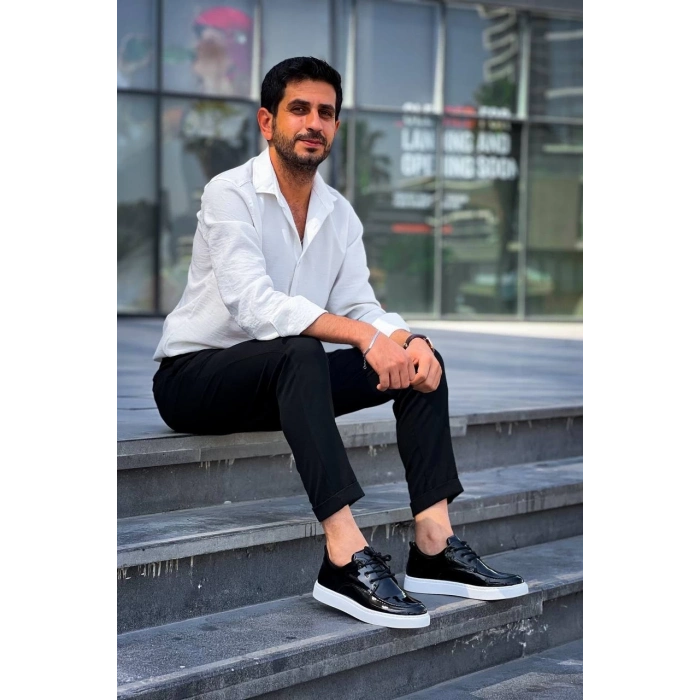 ÇOK SATAN KB-X5 Kuback Siyah Rugan Günlük Erkek Ayakkabı