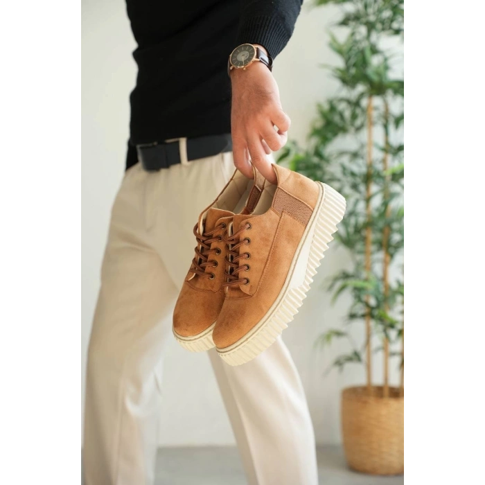 ÇOK SATAN KB-X516 Kuback Taba Süet Günlük Erkek Ayakkabı