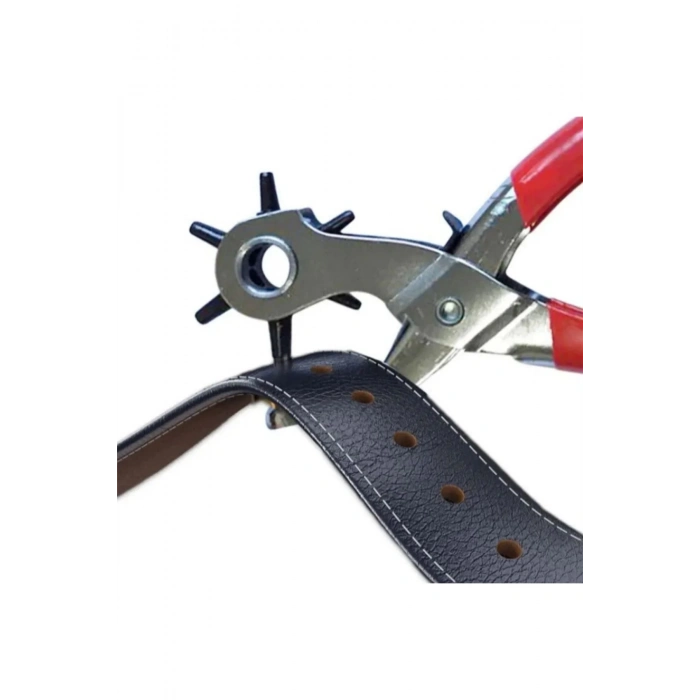 ÇOK SATAN Kemer Delme Makinası Pratik 6 Başlıklı Kemer Delme Aleti Metal Kemer Delme Aparatı