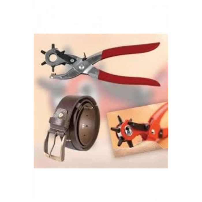 ÇOK SATAN Kemer Delme Ve Perçin Pensesi Ikli Set Deri Plastik Delici