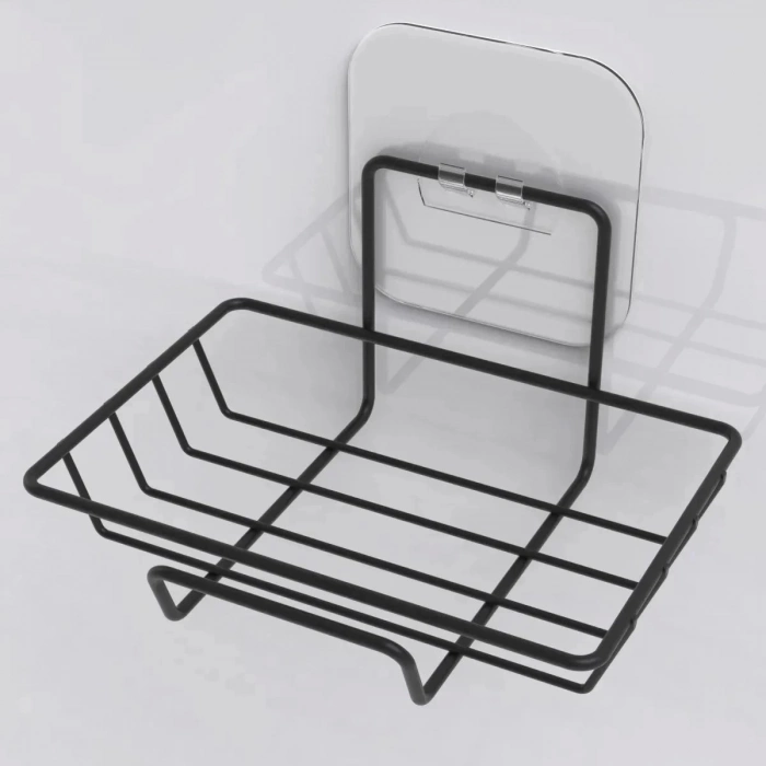 ÇOK SATAN Kendiliğinden Yapışkanlı Dekoratif Tekli Sabunluk Siyah