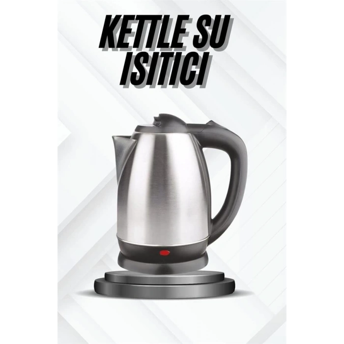 ÇOK SATAN Kettle Su Isıtıcı C F Priz Uyumlu 220 - 240 V Paslanmaz Çelik Kablolu