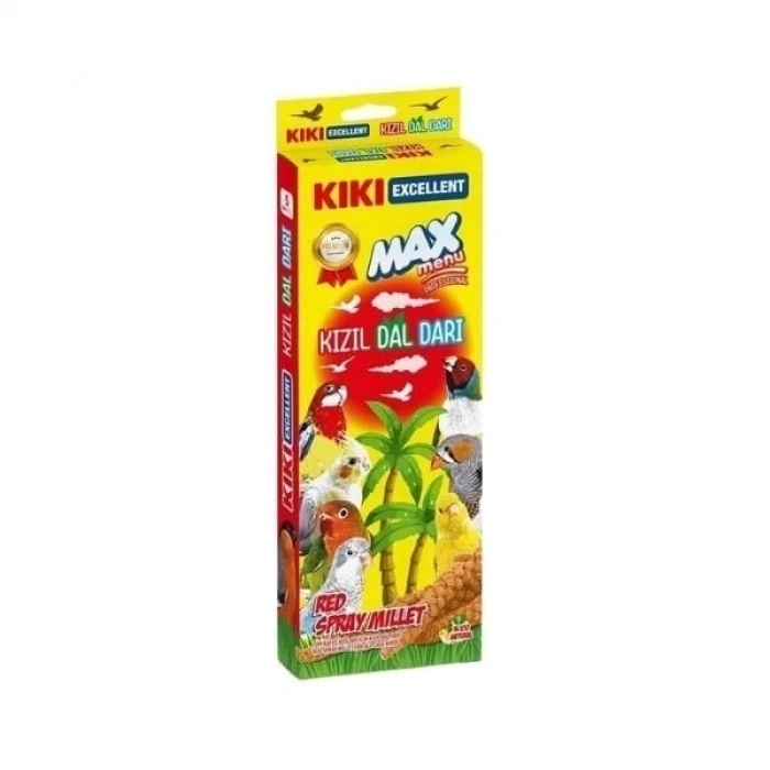 ÇOK SATAN Kiki Excellent Max Menu Kuşlar için Kızıl Dal Darı