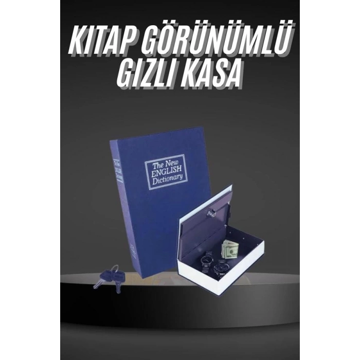ÇOK SATAN Kilitli Gizli Kasa Sözlük Kumbara Kitap Sözlük Görünümlü 18cm