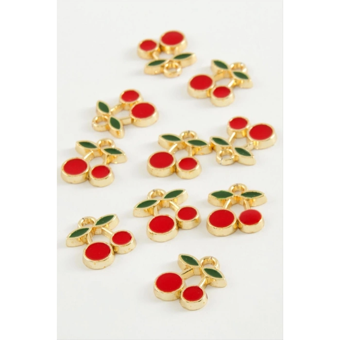 ÇOK SATAN Kiraz Tek Kulplu Mineli Bileklik ve Kolye Ucu Aparatı 1 Adet