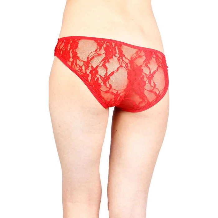 ÇOK SATAN Kırmızı Şerit Detaylı Seksi Külot TM1139