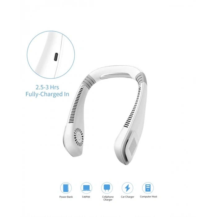 ÇOK SATAN Kişisel Klima Fanı | 360° Dairesel Hava Akışı, Bladeless Tasarım, 5 Rüzgar Hızı, Taşınabilir ve Sessiz