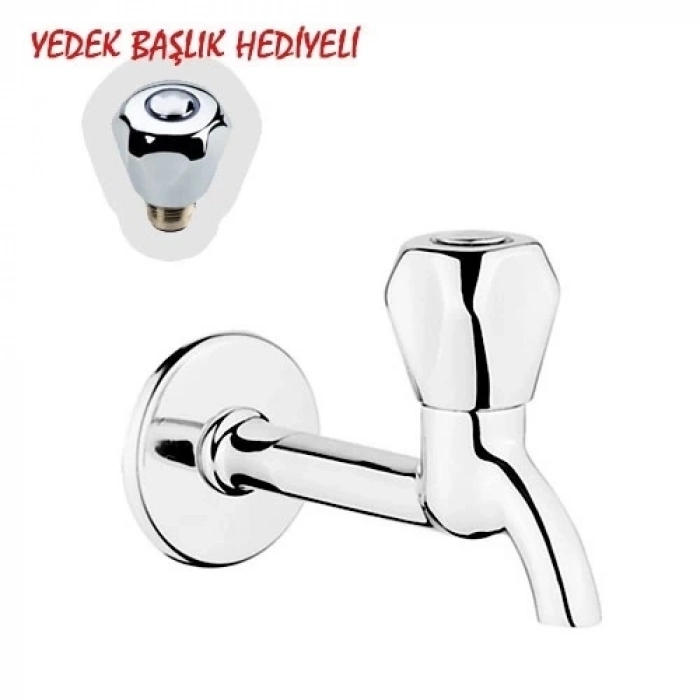 ÇOK SATAN Klasik Uzun Musluk + Musluk Kapak Takımı Hediyeli