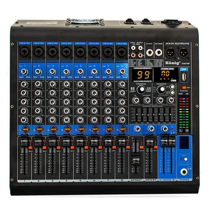 ÇOK SATAN König Ka-8700 8 Kanal 2x350 Watt 99 Dsp Mıxer Amfi