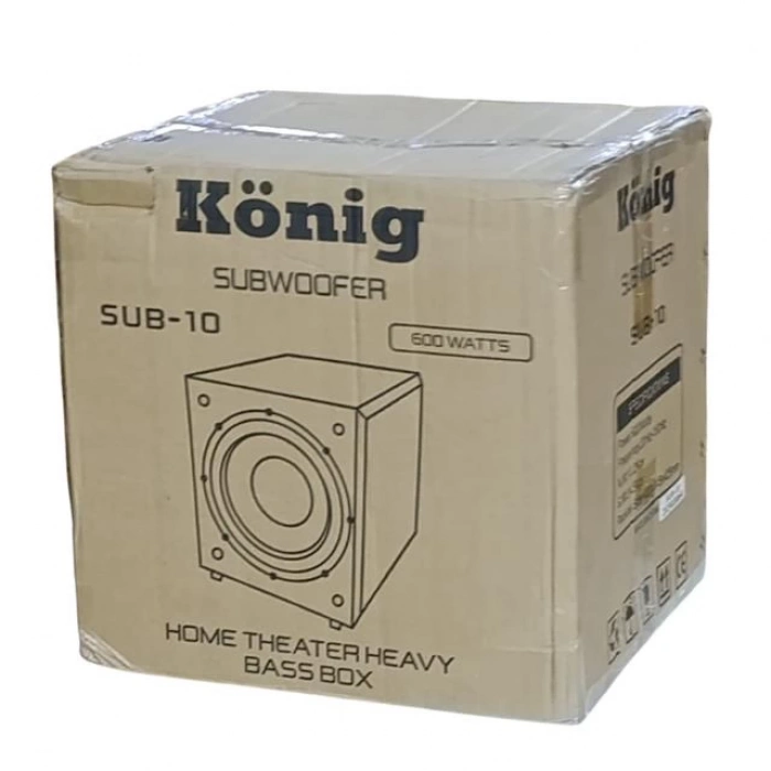 ÇOK SATAN König Sub-10 600 Watt 4 Ohm 10 Aktif Subwofer Bass Anfi
