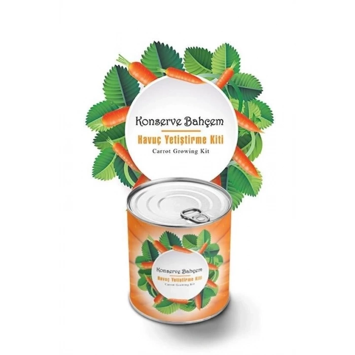 ÇOK SATAN Konserve Bahçem Evde Konservede Havuç Yetiştirme Büyütme Kiti