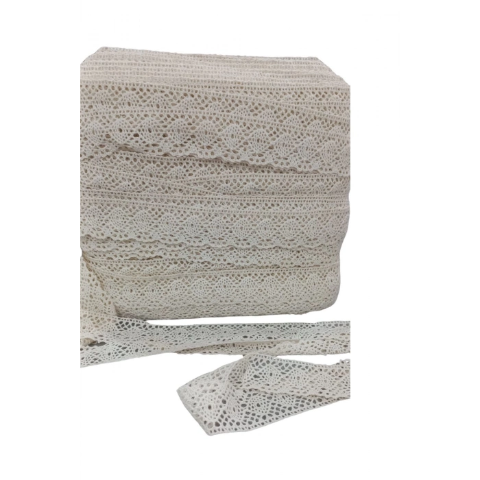 ÇOK SATAN Kopanaki Dantel en 4 cm Krem 10 Metre
