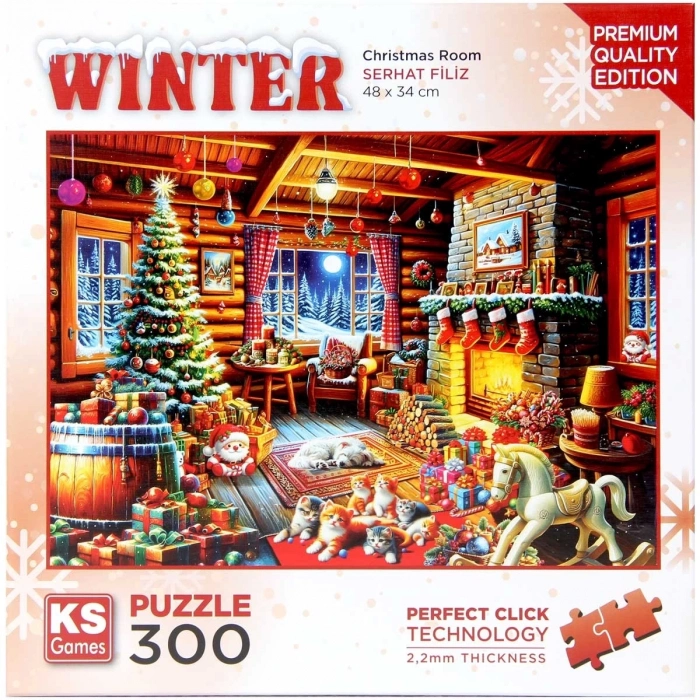 ÇOK SATAN KS Games Christmas Room Puzzle 300 Parça