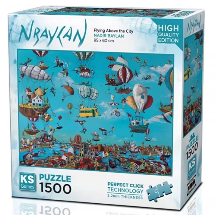 ÇOK SATAN Ks Games Flying Above the City Puzzle 1500 Parça 22024