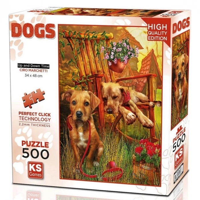 ÇOK SATAN KS Games Up and Down Time Puzzle 500 Parça 20067