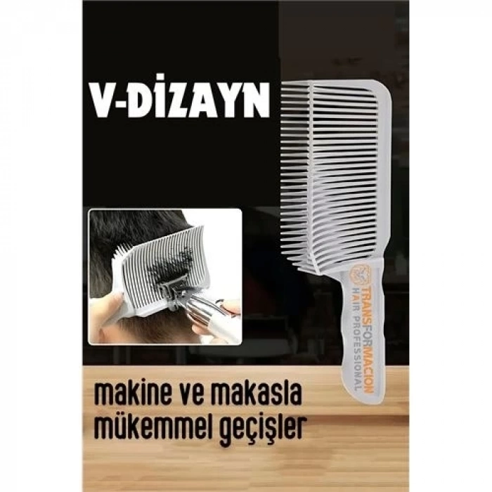 ÇOK SATAN Kuaför Berber V Dizayn Kavisli Kontur Kesim Tarağı