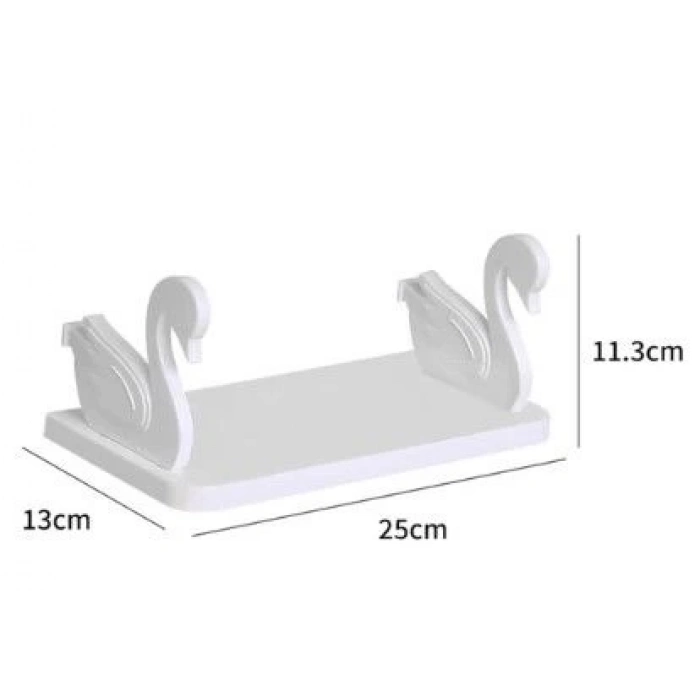 ÇOK SATAN Kuğu Tasarımlı Kendinden Yapışkanlı Raf