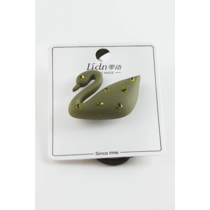 ÇOK SATAN Kuğu Taşlı Lastikli Toka