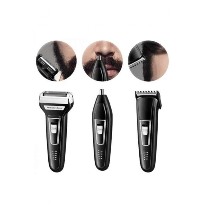 ÇOK SATAN Kulak Burun Kıl Kesme Ense Yanak Tıraş Seti 3 Başlıklı Profesyonel