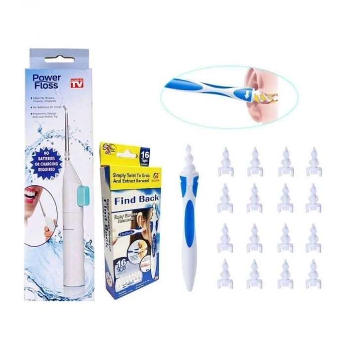 ÇOK SATAN Kulak Temizleme Ve Power Floss Mekanik Diş Ve Ağız Temizleme Aleti Seti