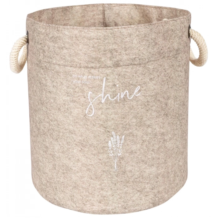 ÇOK SATAN Kulplu Yuvarlak Düzenleyici Çok Amaçlı Kolay Taşınabilen Organizer Keçe Sepet (maxi) 03655