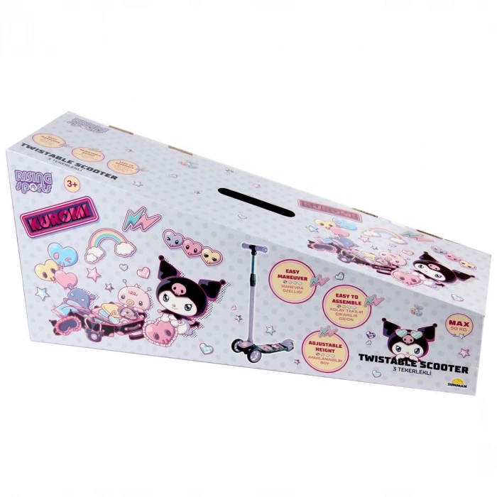 ÇOK SATAN Kuromi 3 Tekerlekli Twist Scooter