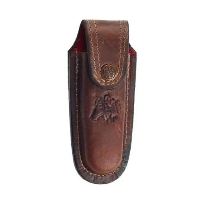 ÇOK SATAN Kurt Figürlü Hakiki Deri Çakı Kılıfı No:3, 13 x 4 cm - Kemerlikli