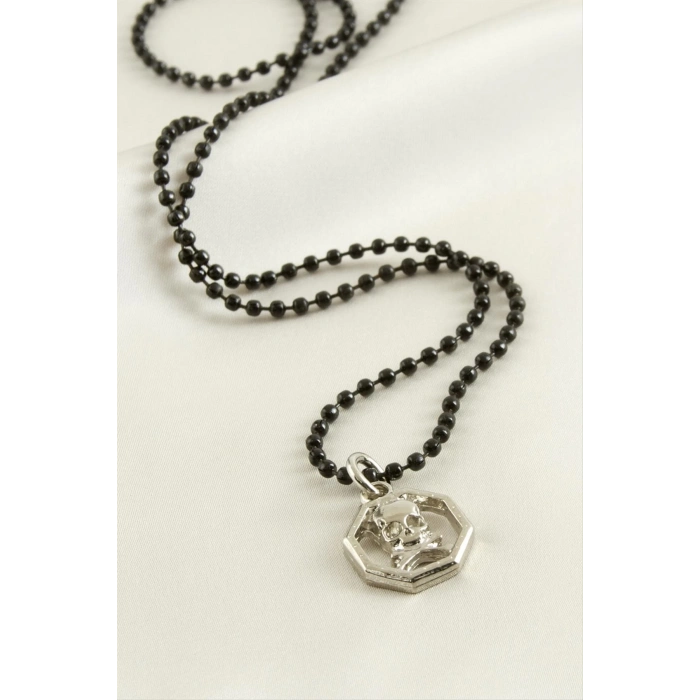 ÇOK SATAN Kuru Kafa Top Zincirli Erkek Kolye