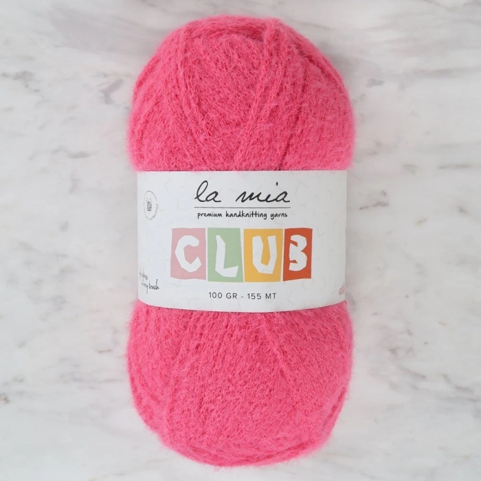 ÇOK SATAN La Mia Club Koyu Pembe El Örgü İpi - 609