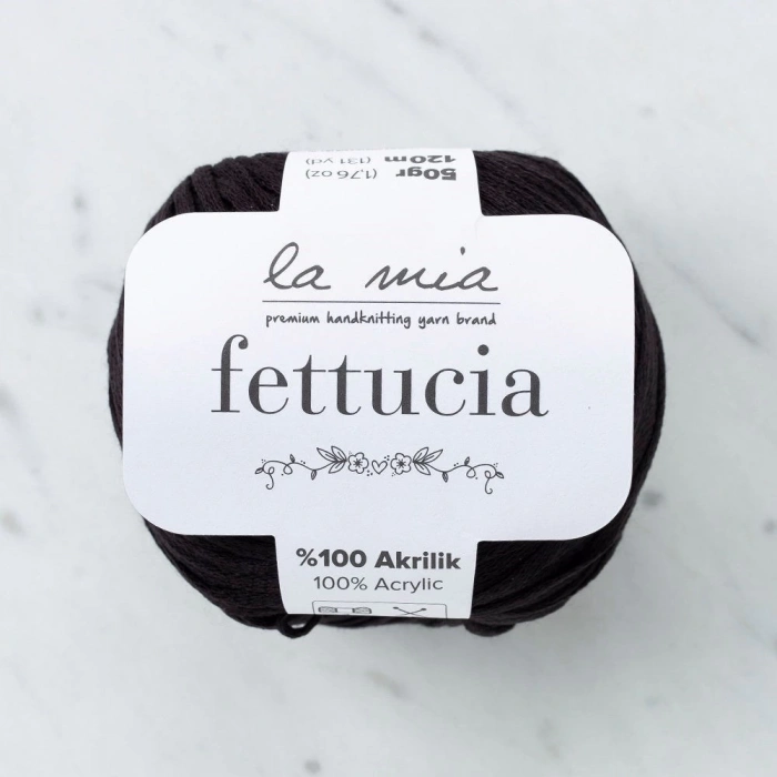 ÇOK SATAN La Mia Fettucia Siyah El Örgü İpi - L006 - 33876