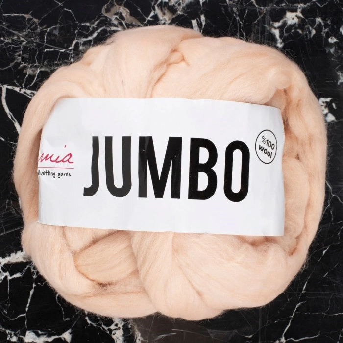 ÇOK SATAN La Mia Jumbo Bej Dev Yün El Örgü İpi - J2