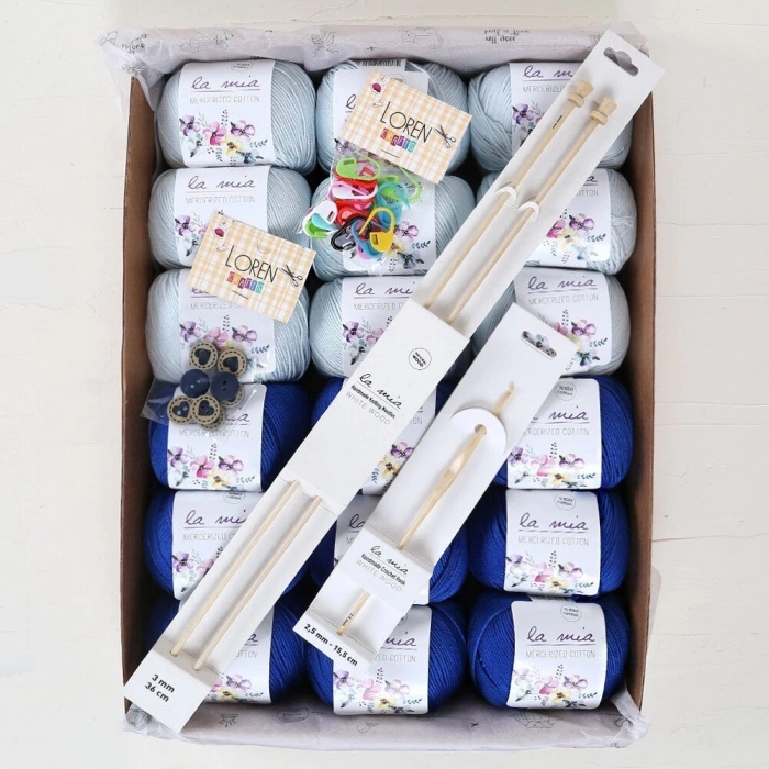 ÇOK SATAN La Mia Mercerized Cotton Safir Seti