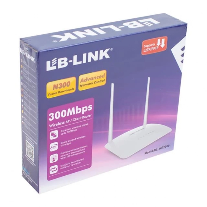 ÇOK SATAN Lb-link Bl-wr2000 300 Mbps 2 Antenli Wireless N Router