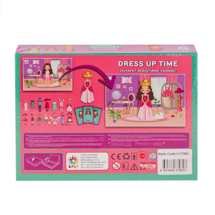 ÇOK SATAN LC7982 Manyetik Aktivite Kız Kıyafet Giydirme -Laçokids