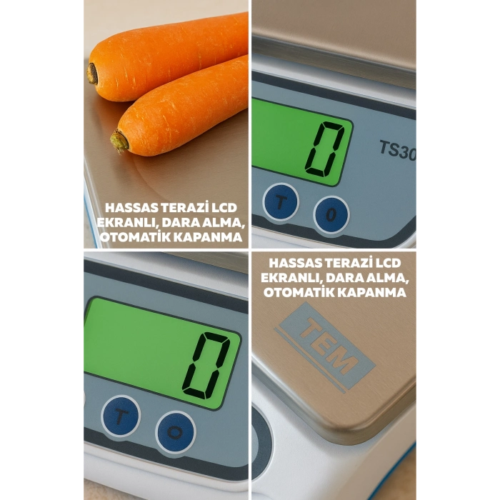 ÇOK SATAN LCD Ekranlı Hassas Terazi Otomatik Kapanma, Dara Alma Fonksiyonlu Dijital Ölçüm Cihazı