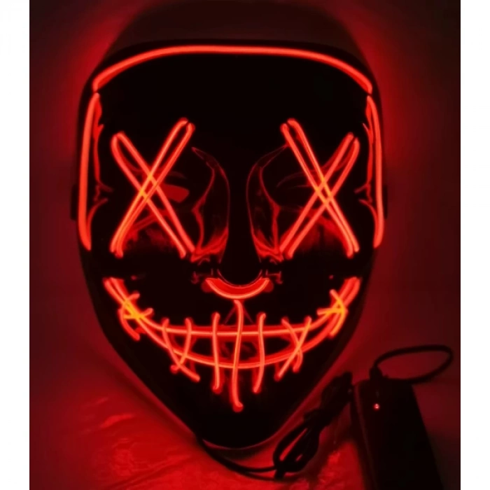 ÇOK SATAN Led Işıklı Turuncu Maske