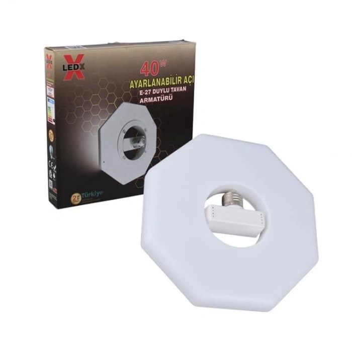 ÇOK SATAN Ledx Al-obgg 40 Watt Ayarlanabilir Açı E27 Duylu Beyaz Tavan Armatürü