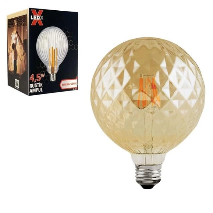ÇOK SATAN Ledx Gds-95 Kırılmaz Gövde 4,5 Watt Rustik Ampul