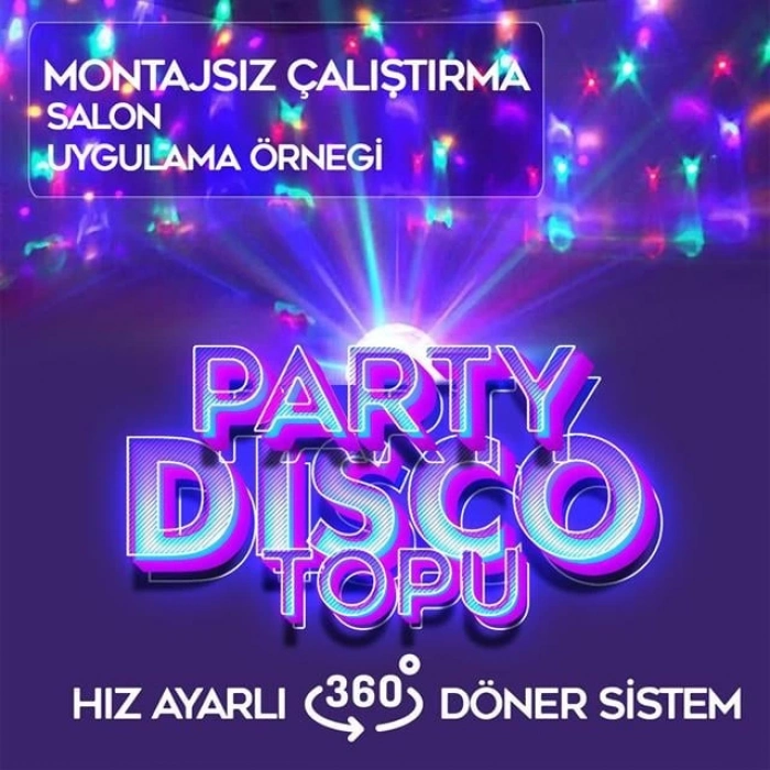 ÇOK SATAN Ledx Gm-0803b Sihirli Led Dönen Disko Topu Hoparlör Kablosuz Usb/mp3/bluetooth Kumandalı 360 Derece