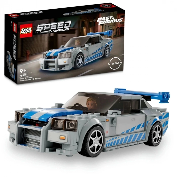 ÇOK SATAN LEGO Speed Champions 2 Fast 2 Furious Nissan Skyline GT-R (R34) 76917