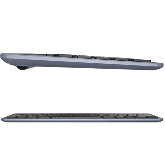 ÇOK SATAN Lenovo Lecoo Bk100 Bluetooth V3.0 Çoklu Cihaz Uyumlu Şarj Edilebilir Kablosuz Gri Türkçe Q Klavye