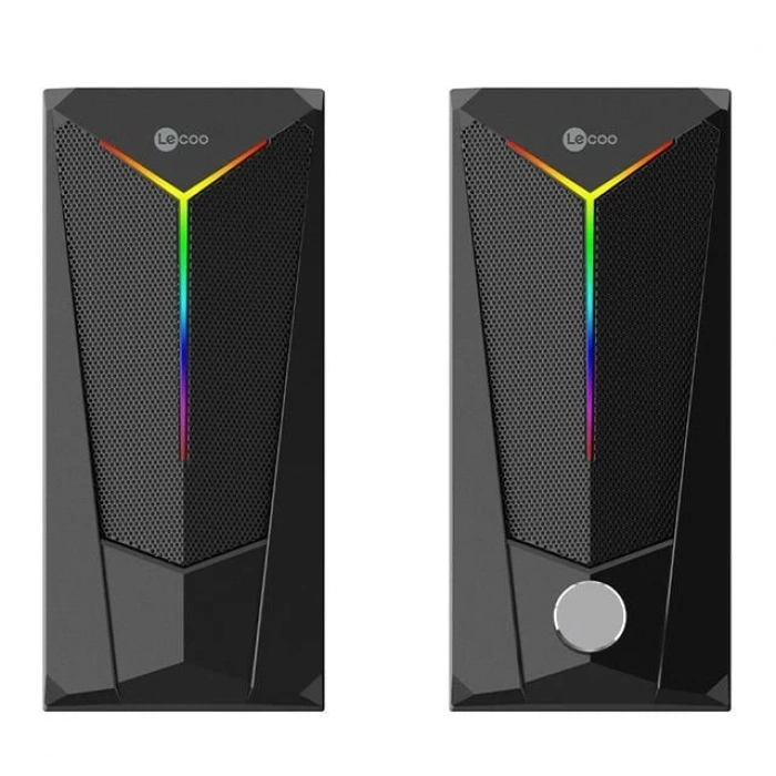 ÇOK SATAN Lenovo Lecoo Ds104 Kablolu Usb + 3.5mm Jack 6w 80db Rgb Işıklı 1+1 Gaming Speaker - Hoparlör