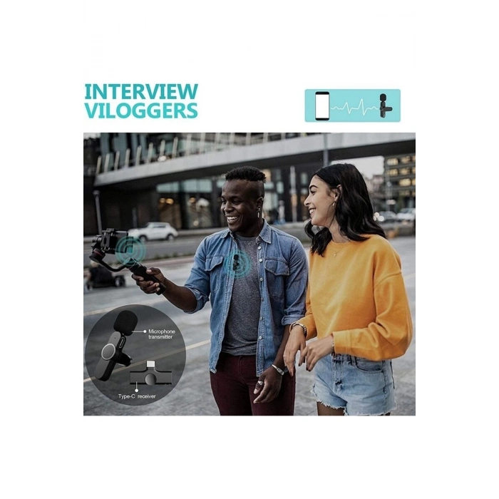 ÇOK SATAN Lightning Girişli Iphone Uyumlu Ikili Kablosuz Yaka Mikrofonu Youtube Facebook Tiktok Vlog