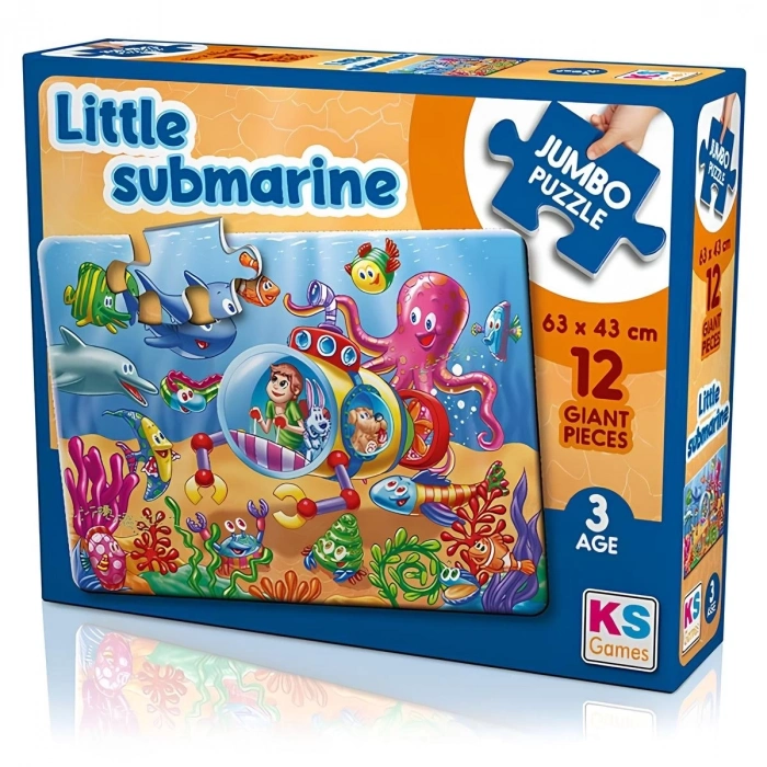 ÇOK SATAN Little Submarine 12 Parça Jumbo Boy Puzzle