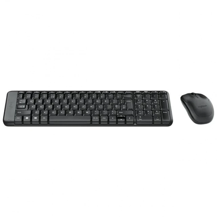 ÇOK SATAN Logitech Mk220 Q Tr Siyah Kablosuz Klavye Mouse Set
