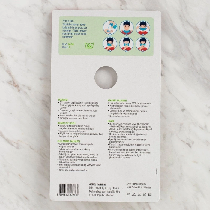 ÇOK SATAN Loren 3 lü Paket Yıkanabilir Maske