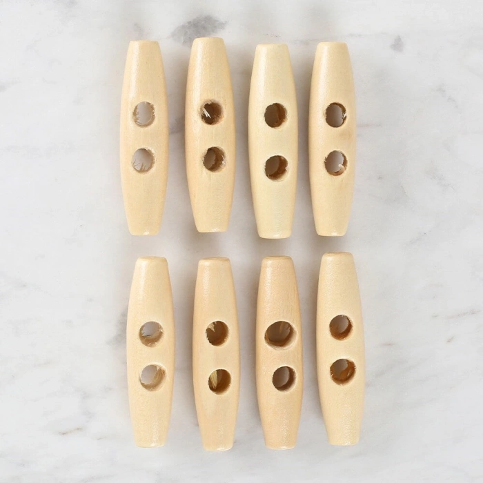 ÇOK SATAN Loren Crafts 8li Ahşap Çoban Düğme - 1003