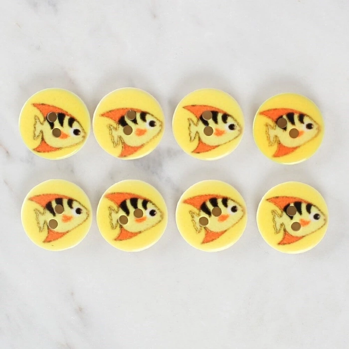 ÇOK SATAN Loren Crafts 8li Balık Düğme - 1165