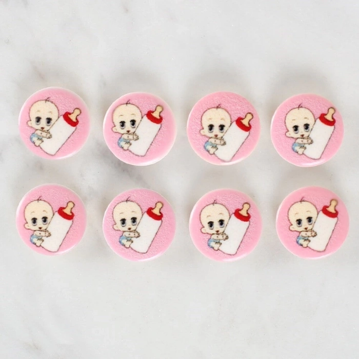 ÇOK SATAN Loren Crafts 8li Biberonlu Bebek Düğme - 1028